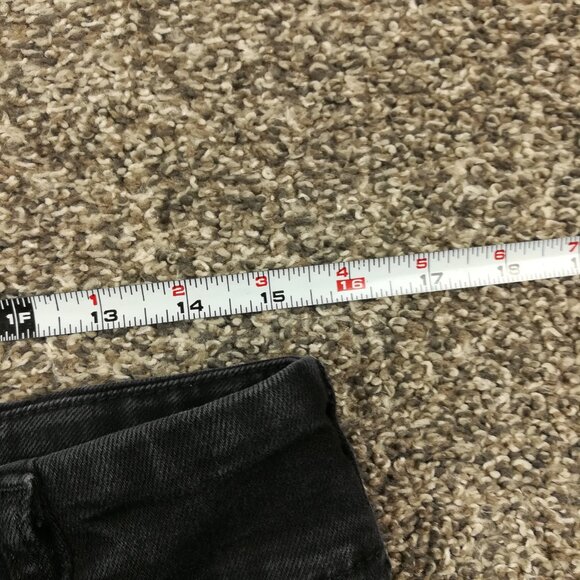 Anthropologie Maeve Jeans Colette Denim High-Rise Cropped Wide-Leg Black Sz 30 - Picture 8 of 11